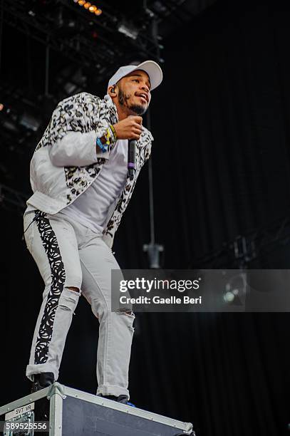 Anderson .Paak & The Free Nationals performs live at Flow Festival on August 14, 2016 in Helsinki, Finland.