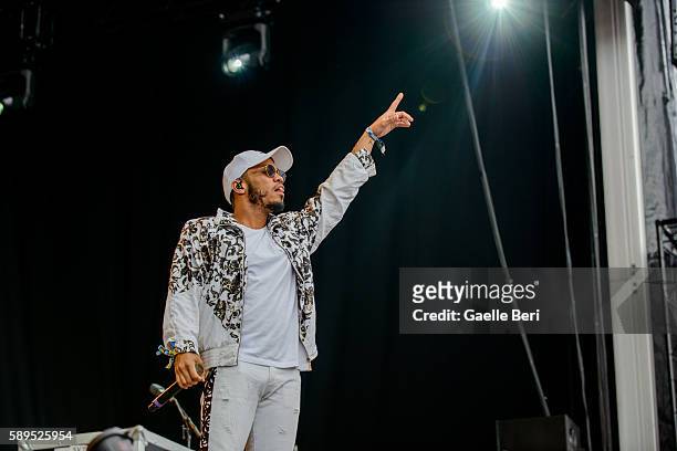 Anderson .Paak & The Free Nationals performs live at Flow Festival on August 14, 2016 in Helsinki, Finland.