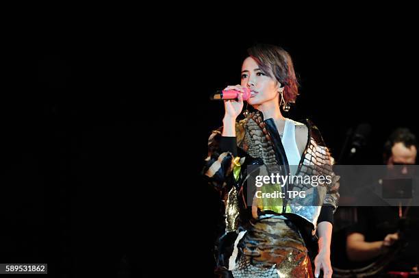 Jolin Tsai attends ECHO Music Carnival on 13th August, 2016 in Shanghai, China.