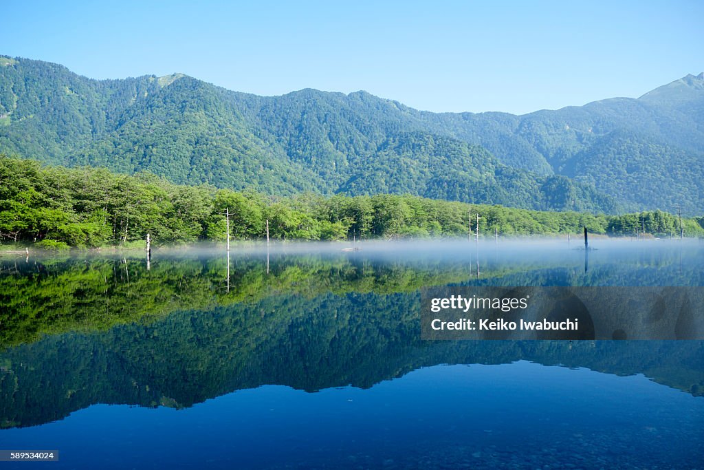 Taisho Pond and Hotaka mountain range