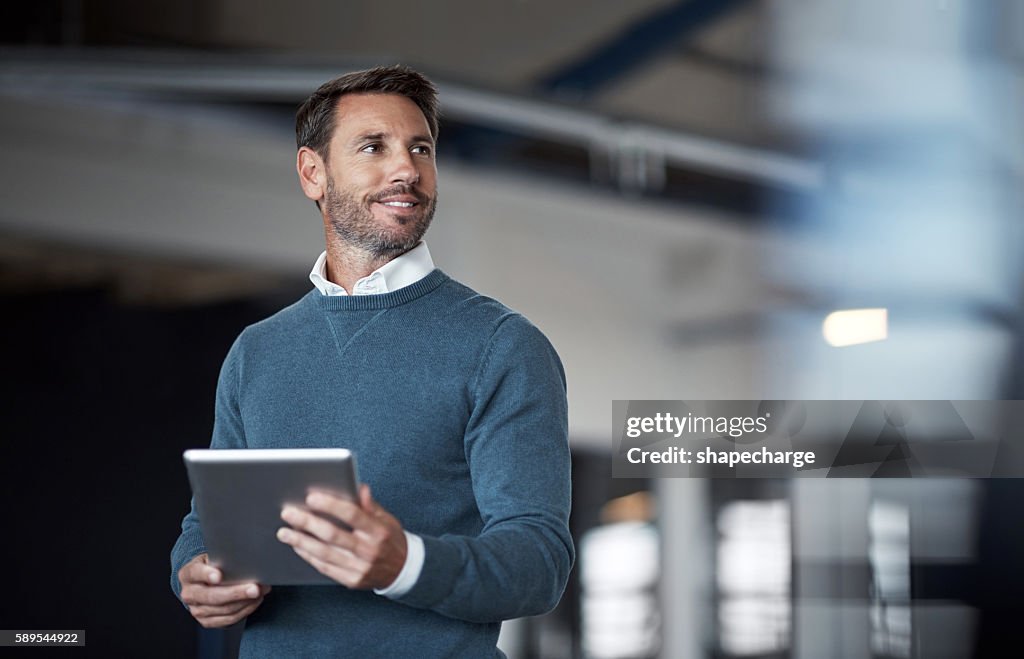 Doing business with his brain
