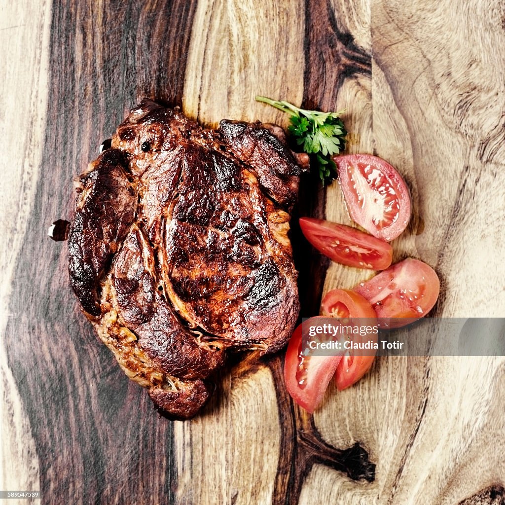 Roasted chuck steak