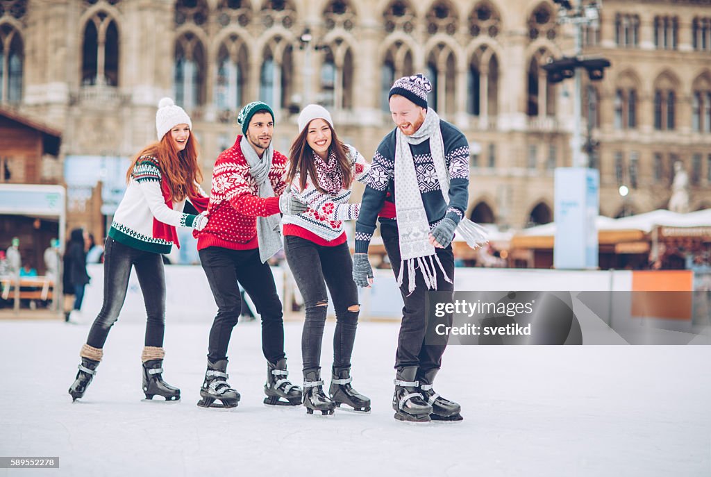 Christmas vacation with friends