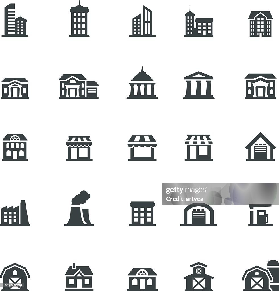 Building Icon Set
