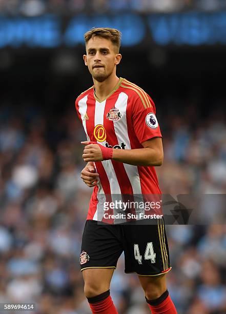 Sunderland player Adnan Januzaj in action during the Premier League match between Manchester City and Sunderland at Etihad Stadium on August 13, 2016...