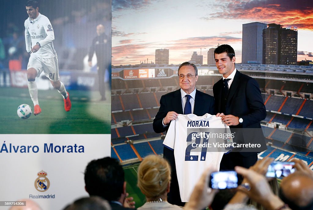 Alvaro Morata Officially Presented by Real Madrid