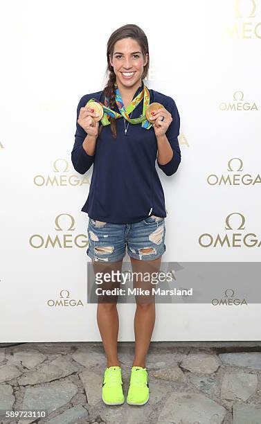 Maya DiRado of Team USA pictured at OMEGA House Rio 2016 on August 14, 2016 in Rio de Janeiro, Brazil.