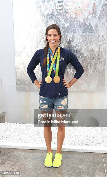 Maya DiRado of Team USA pictured at OMEGA House Rio 2016 on August 14, 2016 in Rio de Janeiro, Brazil.