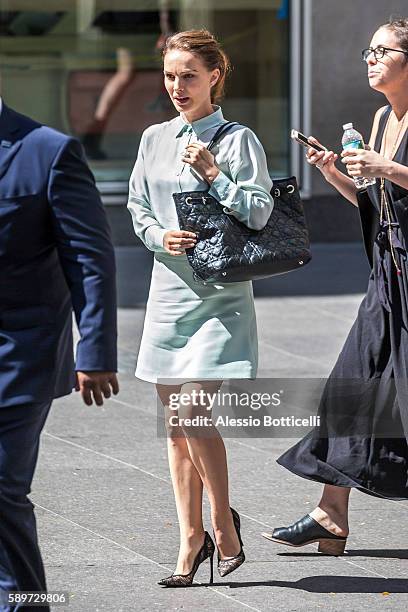 Natalie Portman seen in Midtown on August 15, 2016 in New York, New York.