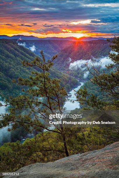 beauty mountain sunset - fayetteville stock pictures, royalty-free photos & images