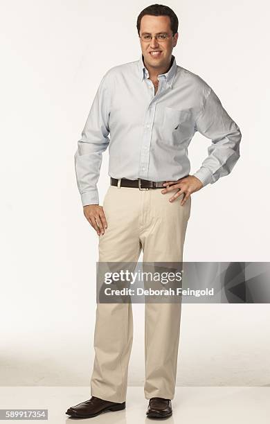 Deborah Feingold/Corbis via Getty Images) NEW YORK Disgraced Subway spokesman Jared Fogle posing on April 7, 2006 in New York City, New York.