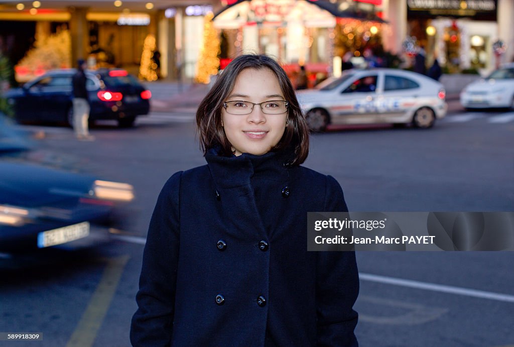 Teenager, street portrait