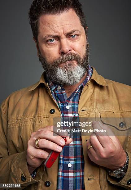 Comedian/actor Nick Offerman is photographed for Back Stage on May 16, 2016 in New York City. PUBLISHED IMAGE.