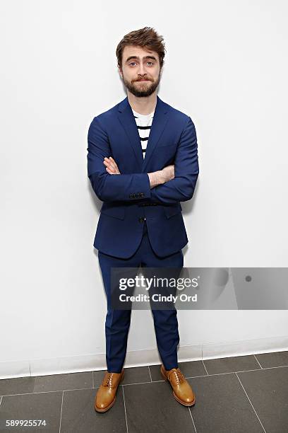 Actor Daniel Radcliffe visits the SiriusXM Studios on August 15, 2016 in New York City.