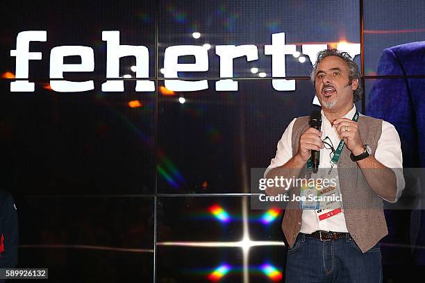 David Feherty speaks onstage at the USA House at Colegio Sao Paulo on August 5, 2016 in Rio de Janeiro, Brazil.