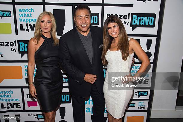 Pictured : Sonja Morgan, John Quinones and Teresa Giudice --