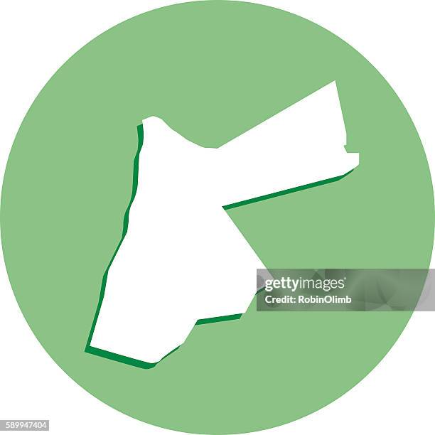 jordan round map icon - seychelles stock illustrations