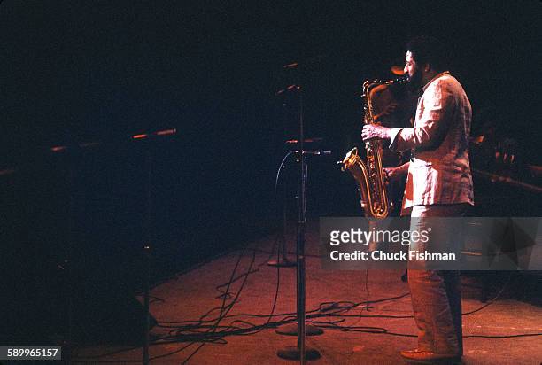 American Jazz musician Sonny Rollins performs onstage at the Newport Jazz Festival, Saratoga Springs, New York, July 1978.
