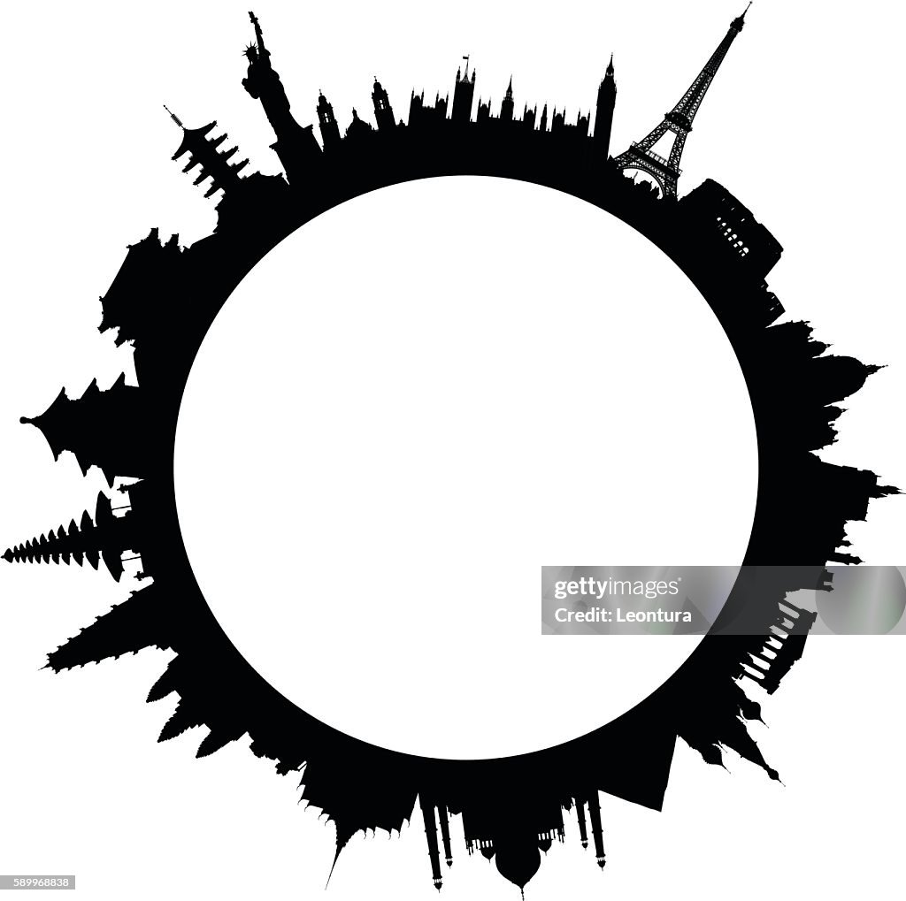 Mundo monumentos (edifícios são detalhada, ajustável e completa