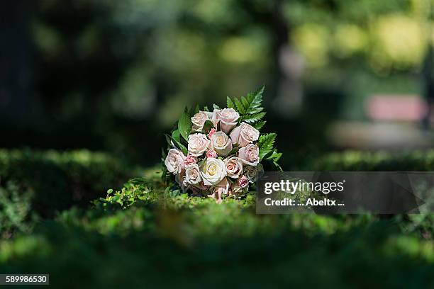 ... bridal bouquet ... - ceremonia matrimonial stockfoto's en -beelden