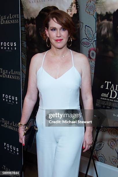 Actress Molly Ringwald attends the "A Tale Of Love & Darkness" New York premiere at Crosby Street Hotel on August 15, 2016 in New York City.