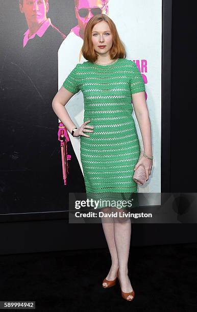 Actress Molly Quinn attends the premiere of Warner Bros. Pictures' "War Dogs" at the TCL Chinese Theatre on August 15, 2016 in Hollywood, California.