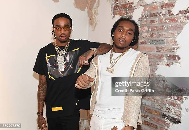 Migos attend Young Thug aka Jeffery's Birthday Celebration at Gallery 874 on August 15, 2016 in Atlanta, Georgia.