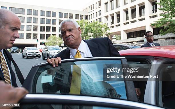 Jeffrey E. Thompson leaves the William B. Bryant Annex, U.S. Courthouse, following a sentencing hearing in Washington, D.C., on Monday, August 15,...