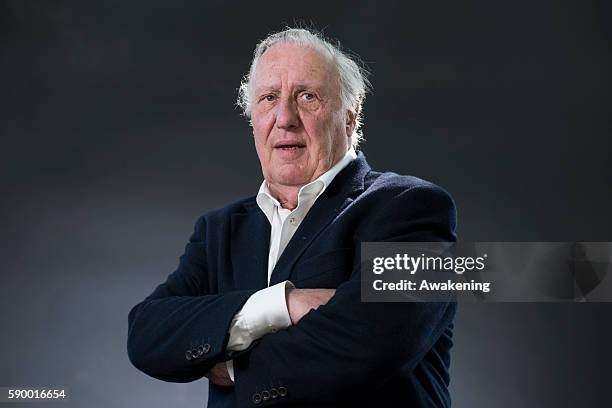 Frederick Forsyth attends the Edinburgh International Book Festival on August 16, 2016 in Edinburgh, Scotland. The Edinburgh International Book...