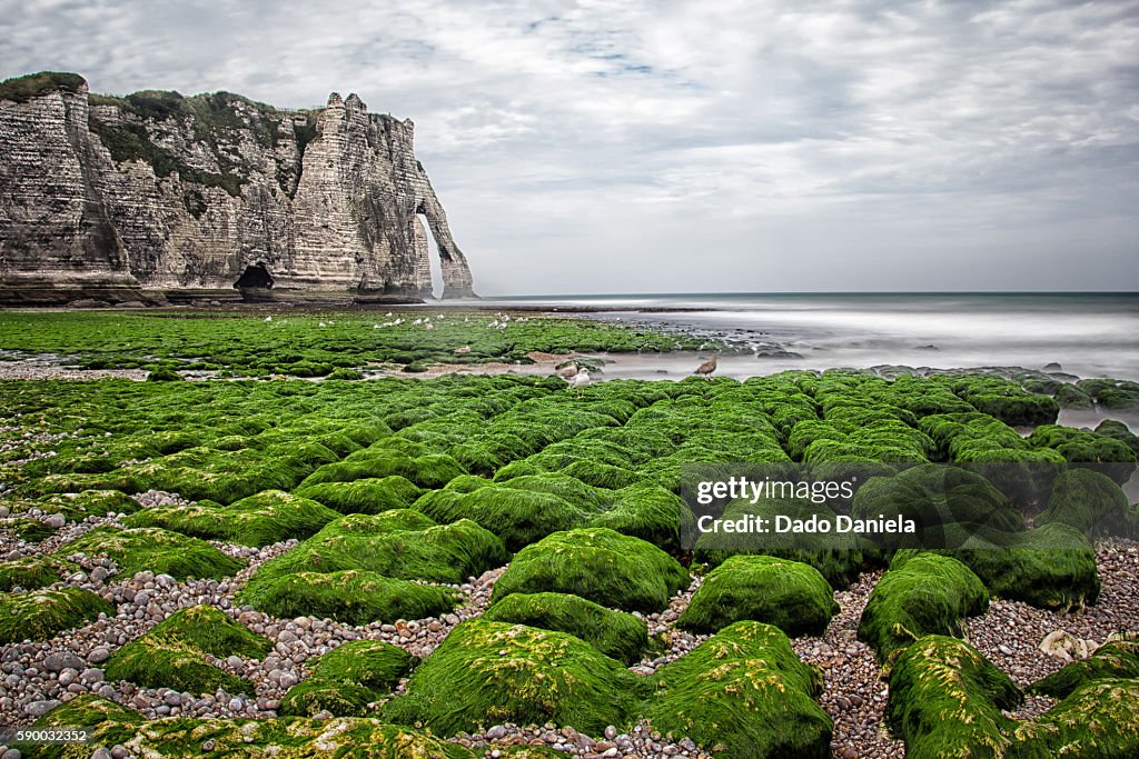 Beach at Etretat