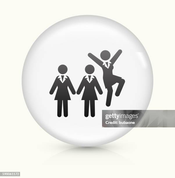 celebration at work icon on white round vector button - impossible shape pattern stock illustrations