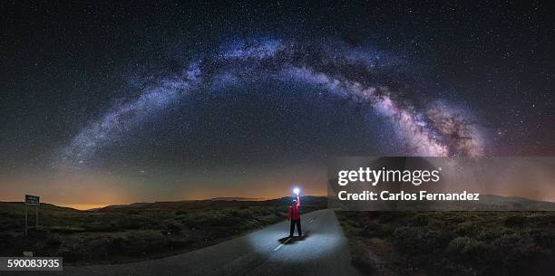 lost highway - looking up at stars stock pictures, royalty-free photos & images