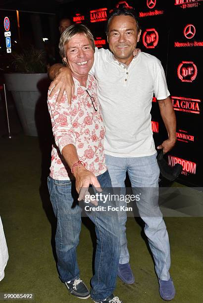 Chef Yvan Zaplatilek and a guest attend the VIP Room Saint Tropez Party on August 15, 2016 in Saint-Tropez, France.