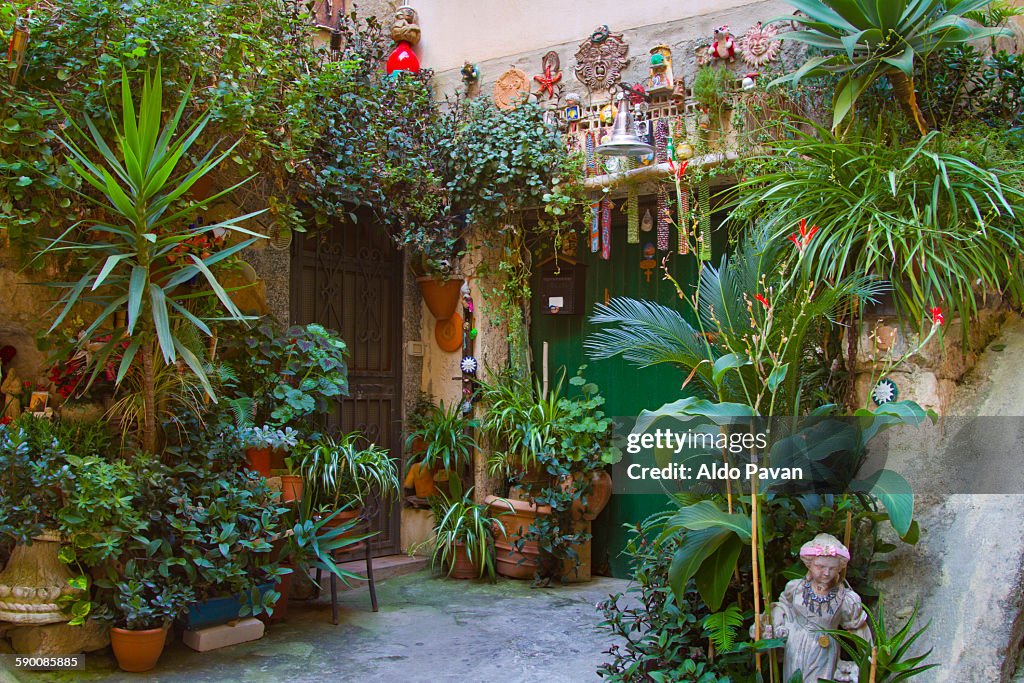 Italy, Tropea, garden in Largo Rota