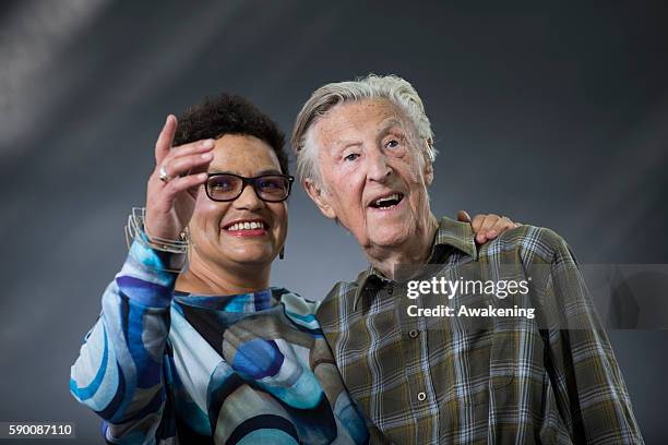 John and Jackie Kay attends the Edinburgh International Book Festival on August 16, 2016 in Edinburgh, Scotland. The Edinburgh International Book...