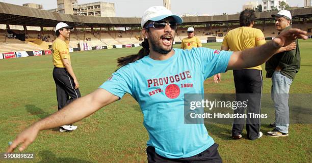 Charity Match - Akashdeep Saigal in the ITA a charity Cricket Match For "BETI" & TV industry at Andheri Sports Complex.