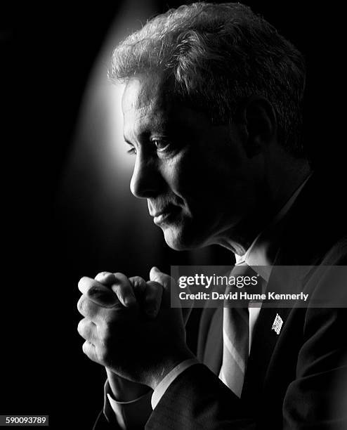 Chicago Mayor Rahm Emanuel at City Hall during his interview for 'The Presidents' Gatekeepers," about former White House Chiefs of Staff, October 28...