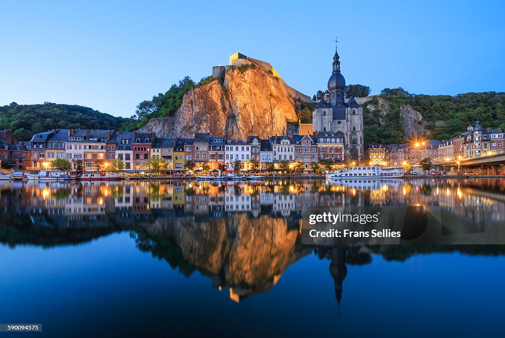Dinant, the citadel, the cathedral and the Meuse