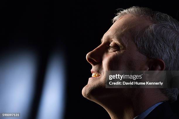 Obama White House Chief of Staff Denis McDonough interviewed for 'The Presidents' Gatekeepers' documentary in the Old Executive Office Building, May...