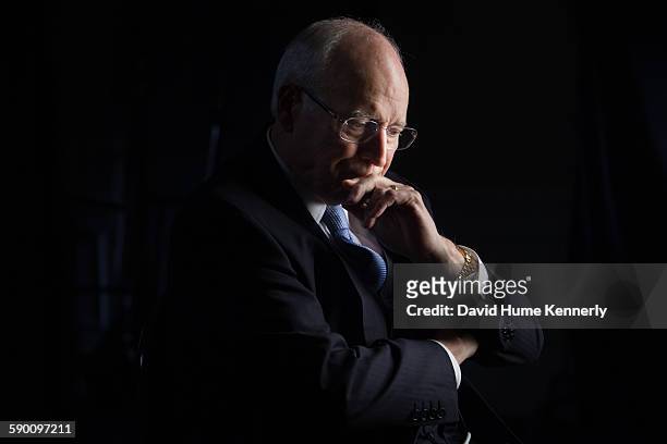 Former Vice President Dick Cheney is interviewed by executive producer Chris Whipple for 'The Presidents' Gatekeepers' project about White House...