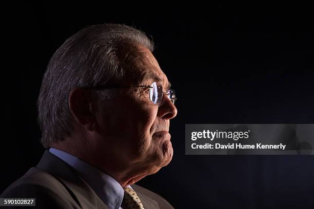 Former Secretary of Defense Donald Rumsfeld being interviewed for Discovery Channel's documentary, "The Presidents' Gatekeepers," about the White...