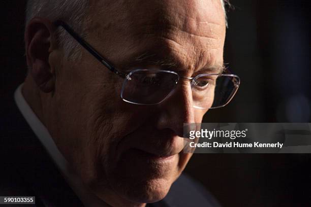 Former Vice President Dick Cheney is interviewed for 'The Presidents' Gatekeepers' project about White House Chiefs of Staff, Jackson, Wyoming, July...