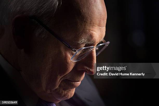 Former Vice President Dick Cheney is interviewed for 'The Presidents' Gatekeepers' project about White House Chiefs of Staff, Jackson, Wyoming, July...