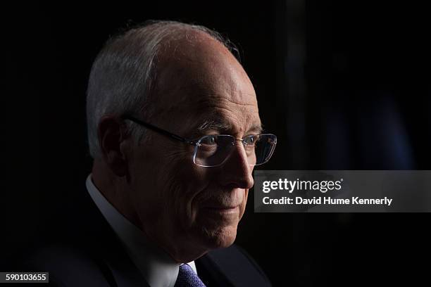 Former Vice President Dick Cheney is interviewed for 'The Presidents' Gatekeepers' project about White House Chiefs of Staff, July 15 in Jackson,...