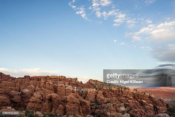 fiery furnace, arches national park - fiery furnace arches national park stock pictures, royalty-free photos & images