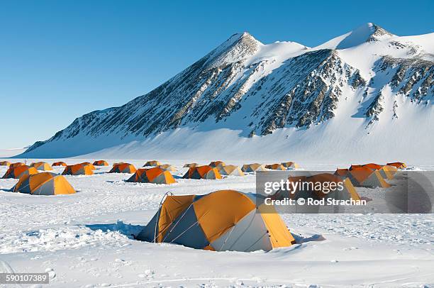tent city - ellsworth-mountains stock pictures, royalty-free photos & images