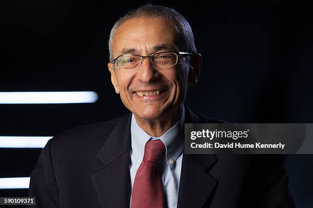 Former Clinton White House Chief of Staff, John Podesta, being interviewed for Discovery Channel's, "The President's Gatekeepers," November 9 in...