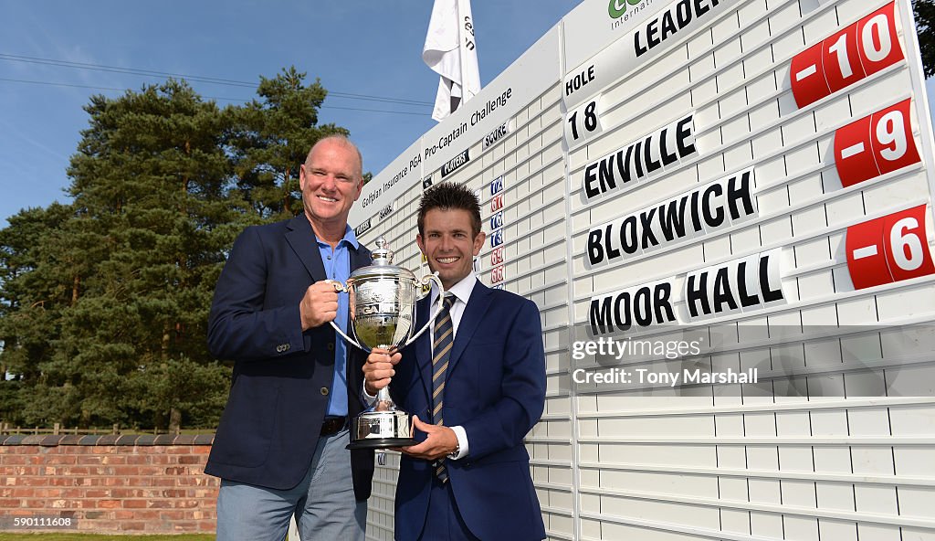 Captain Midlands Andrew Whitlock and Richard Copsey of Enville Golf Club winners of ...