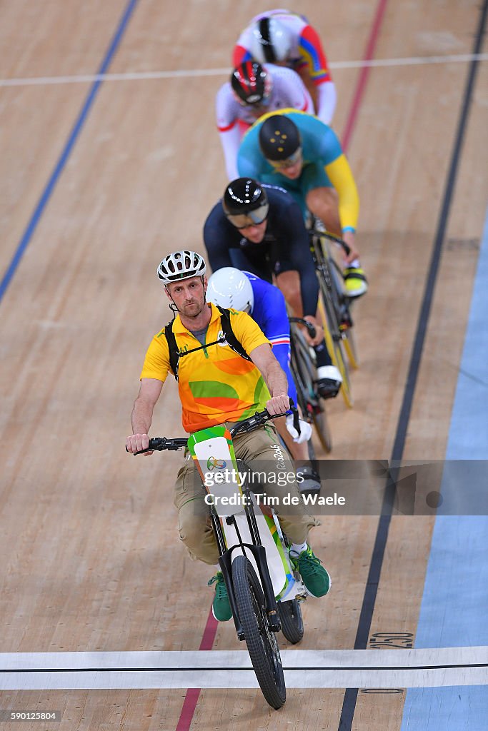 Cycling: 31st Rio 2016 Olympics / Track Cycling: Men's Keirin First Round - Heat 3