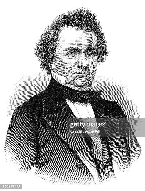 stephen arnold douglas - stehen stock illustrations